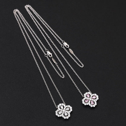 [Lumi Jewels]COLLIER BOUCLE GRAND MODÈLE DIAMANT 16MM COULEURS MULTIPLES