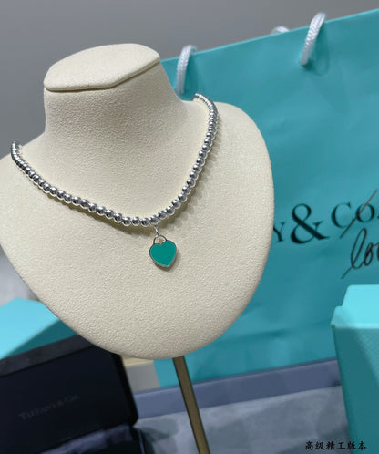 [Lumi Jewelry]RETURN TO TIF SILVER BEAD NECKLACE