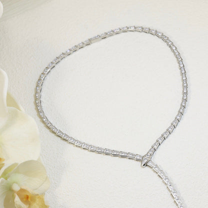 [Lumi Jewels]SERPENTI NECKLACE SILVER DIAMOND