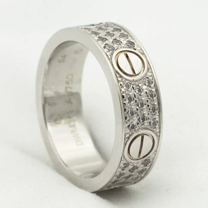 [Lumi Jewels]LOVE RING 5.5MM DIAMONDS PAVED