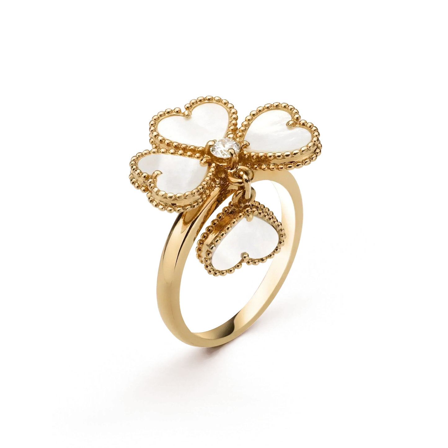[Lumi Jewels]SWEET CLOVER WHITE MOP RING