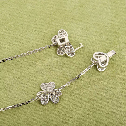 [Lumi Jewels]FRIVOLE SILVER 9 FLOWERS NECKLACE
