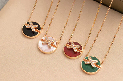 [Lumi Jewels]JEUX DE ROSE GOLD DIAMOND NECKLACE