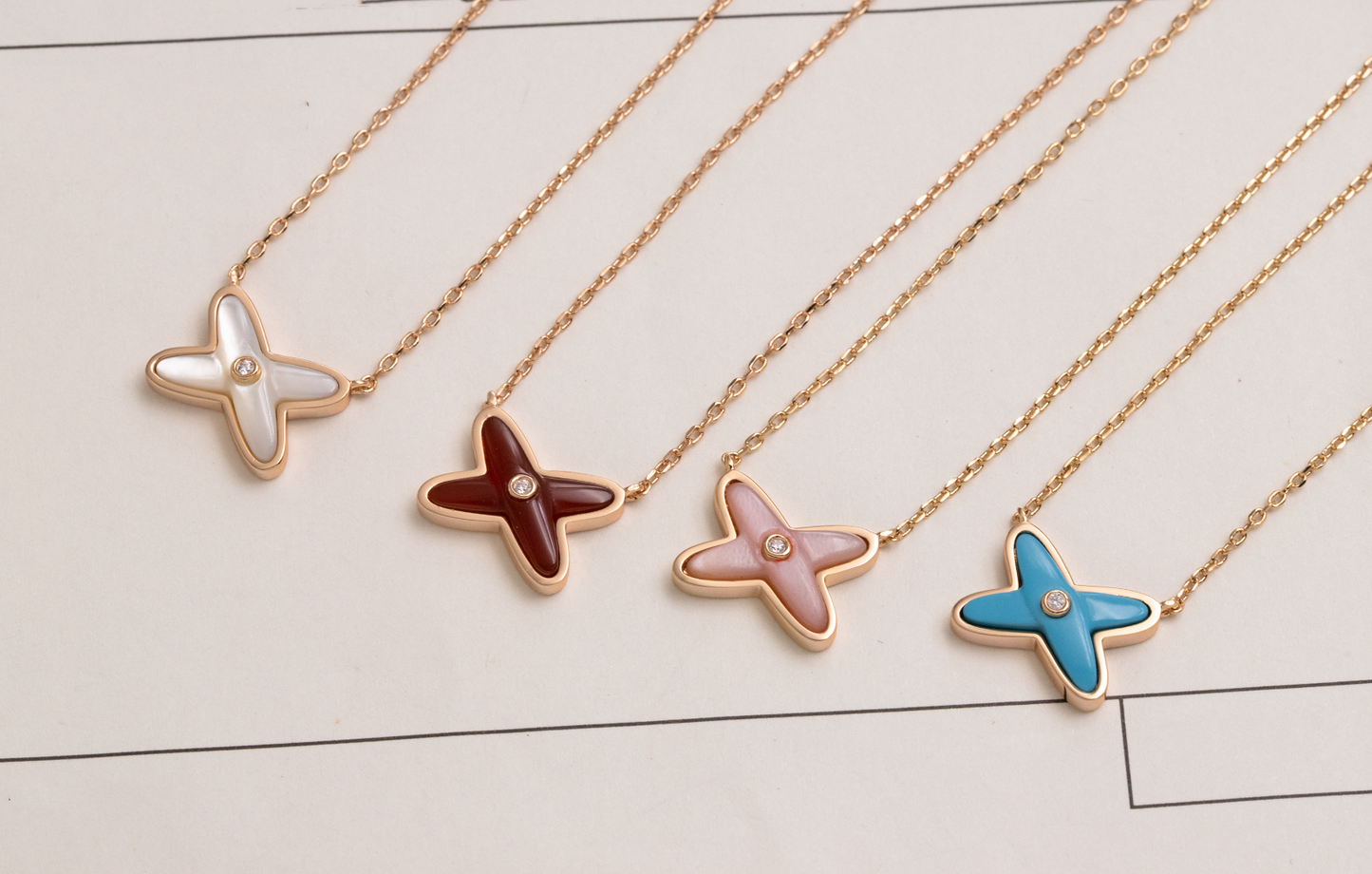 [Lumi Jewels]JEUX DE NECKLACE 1 DIAMOND