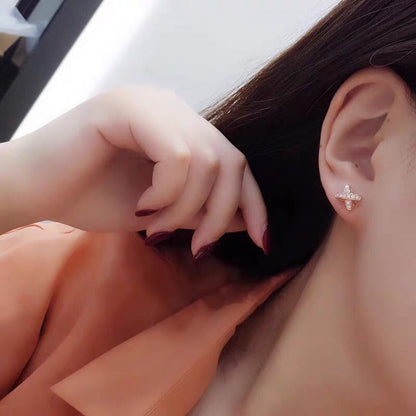 [Lumi Jewels]JEUX DE GOLD DIAMOND EARRINGS