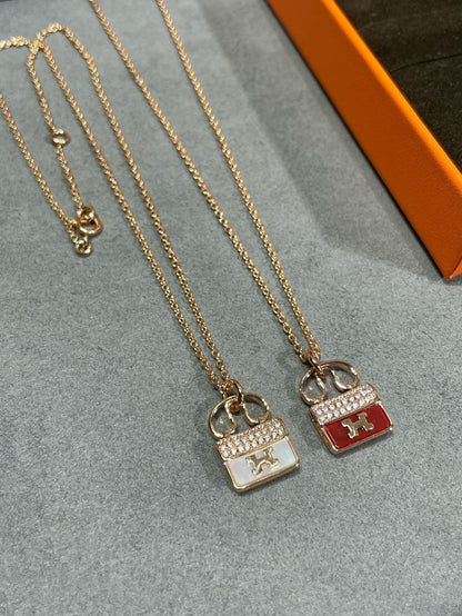 [Lumi Jewels]H CIRCE MOISSANITE PENDANT NECKLACE GOLD