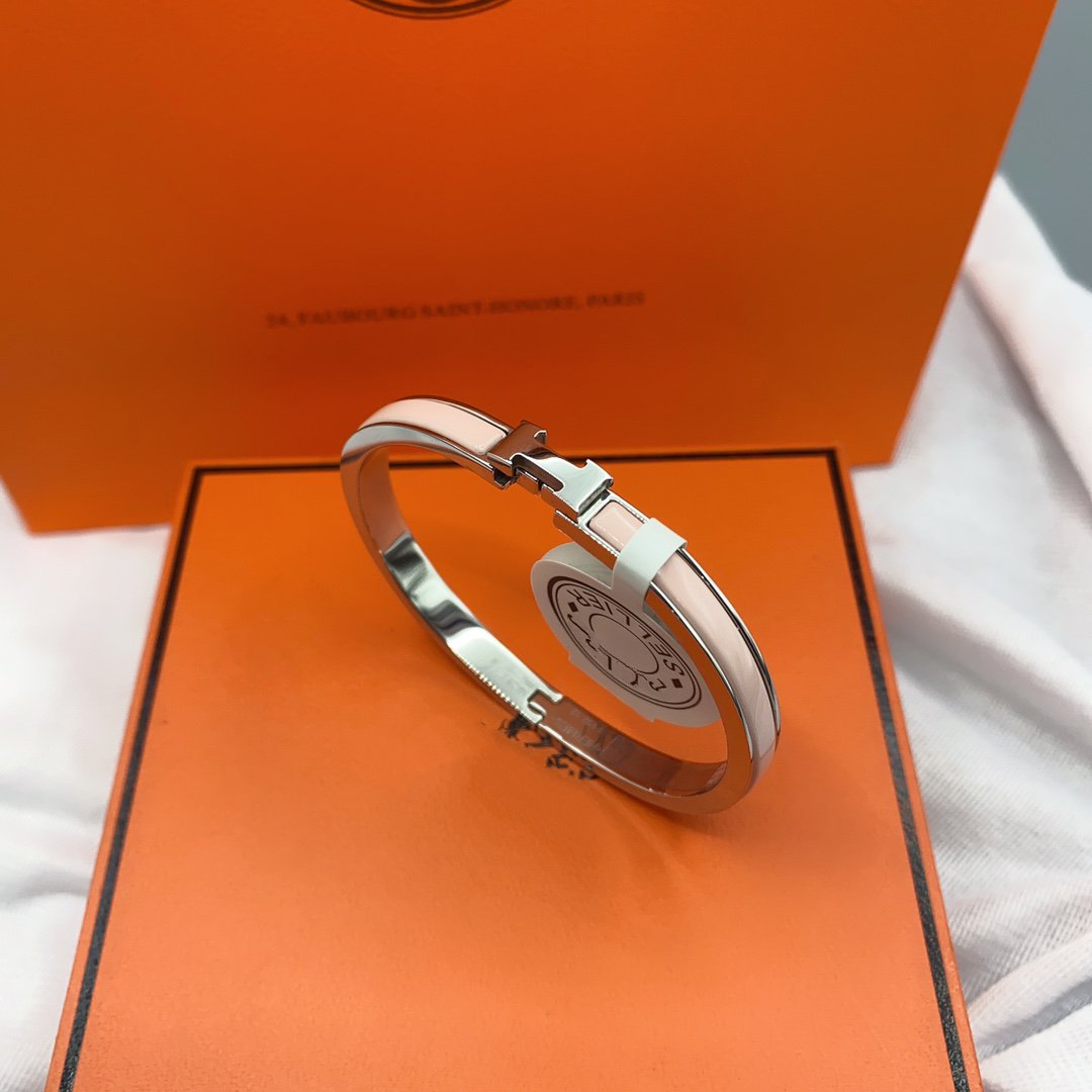 [Lumi Jewels]CLASSIC HM CLIC  PINK 8MM ENAMEL BRACELET
