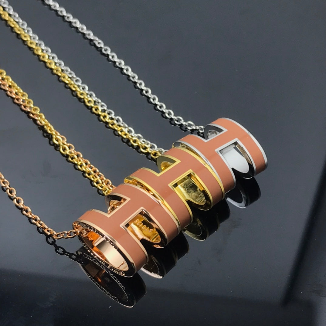 [Lumi Jewels]H NECKLACE BROWN