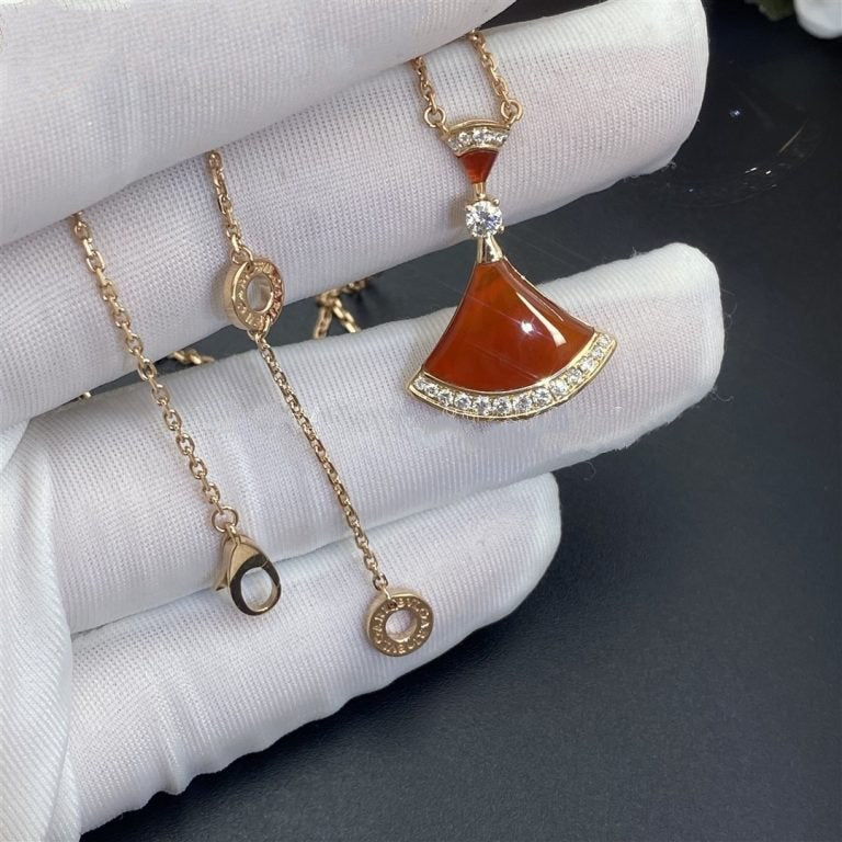 [Lumi Jewels]DREAM NECKLACE CARNELIAN DIAMOND