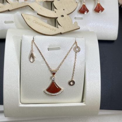 [Lumi Jewels]DREAM NECKLACE CARNELIAN DIAMOND