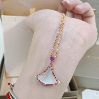 [Lumi Jewels]DREAM NECKLACE MOP DIAMOND PINK