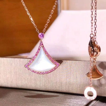 [Lumi Jewels]DREAM NECKLACE MOP DIAMOND PINK