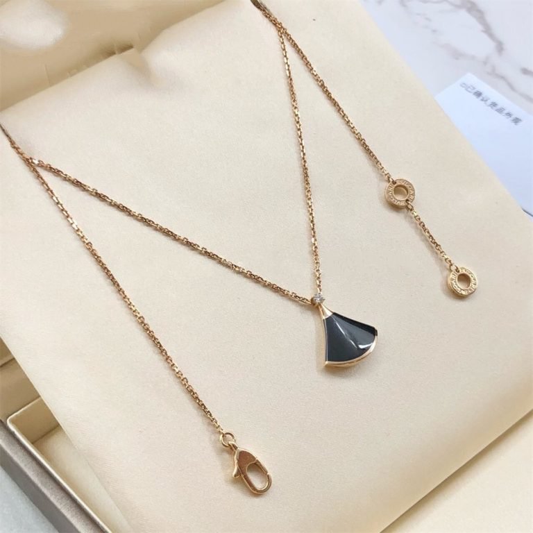 [Lumi Jewels]DREAM NECKLACE ONYX 1 DIAMOND