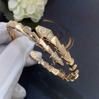 [Lumi Jewels]SERPENTI BRACELET DIAMONDS PINK GOLD