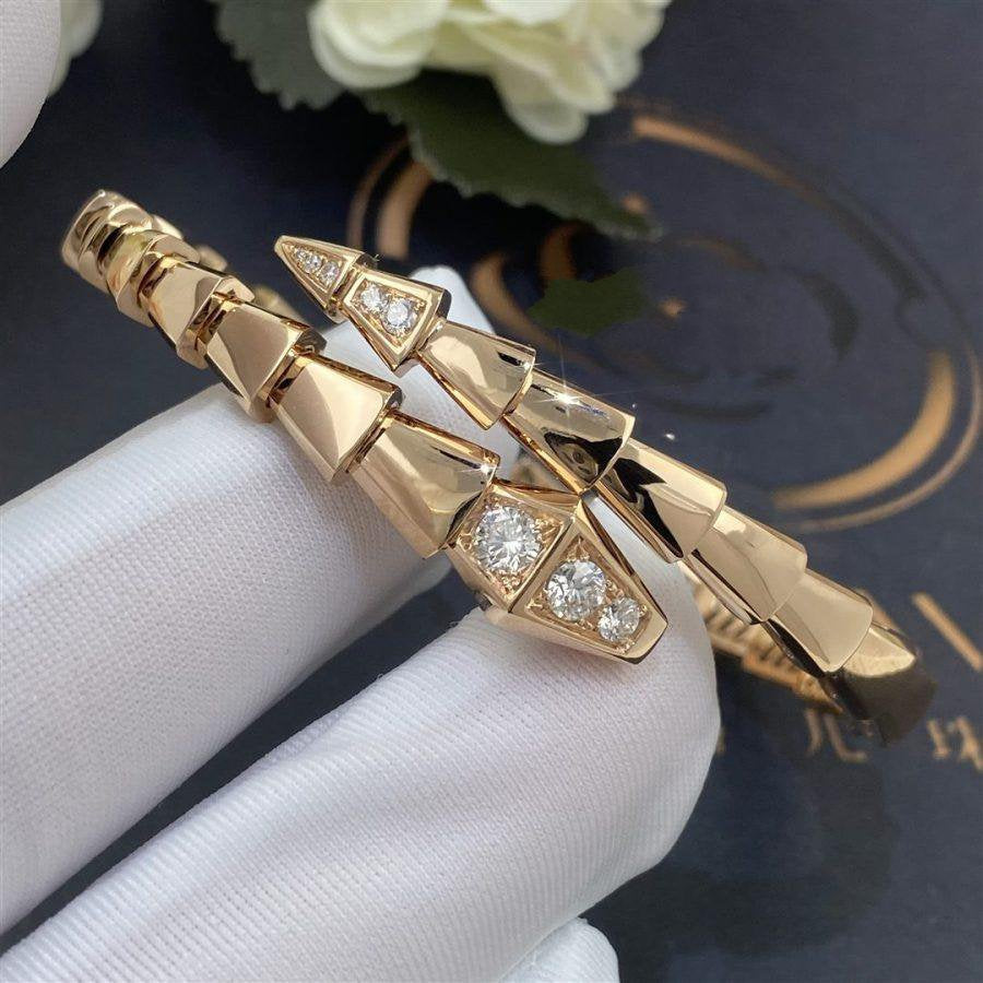 [Lumi Jewels]SERPENTI BRACELET DIAMONDS PINK GOLD