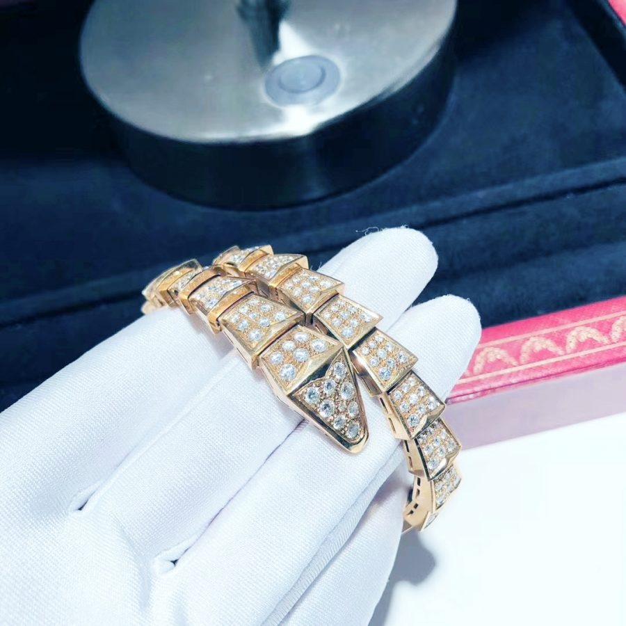[Lumi Jewels]SERPENTI BRACELET 8MM PINK GOLD DIAMOND