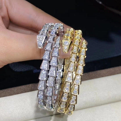 [Lumi Jewels]SERPENTI BRACELET GOLD DIAMOND DOUBLE ROW