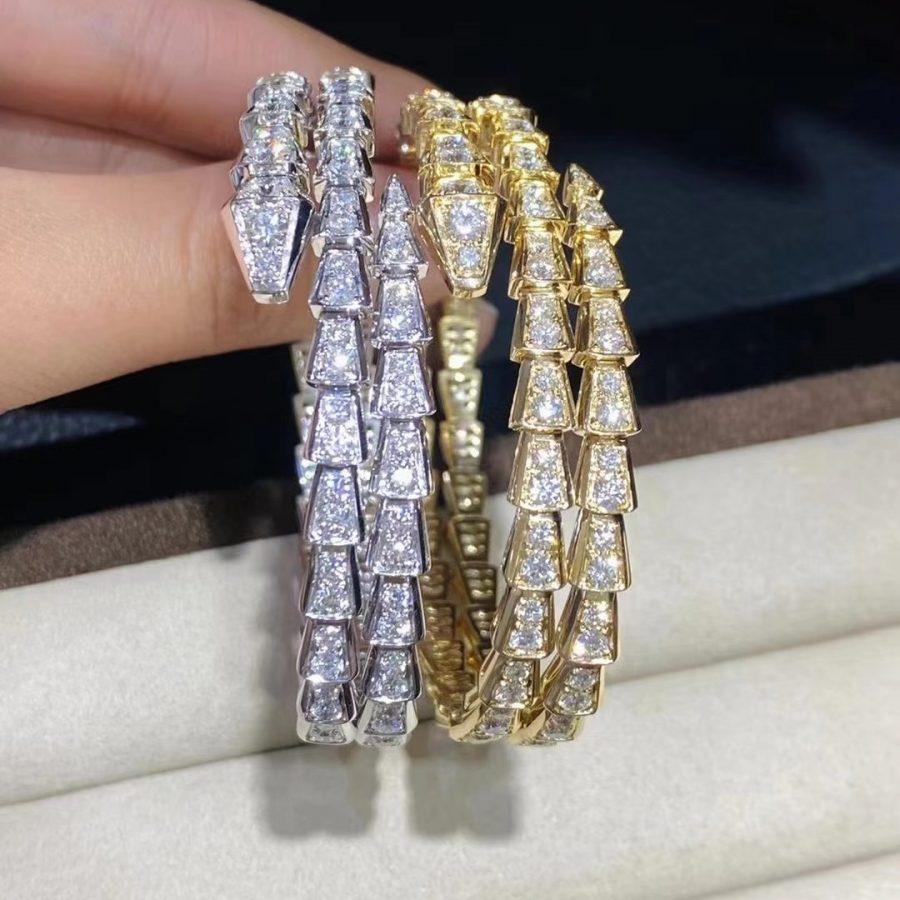 [Lumi Jewels]SERPENTI BRACELET GOLD DIAMOND DOUBLE ROW