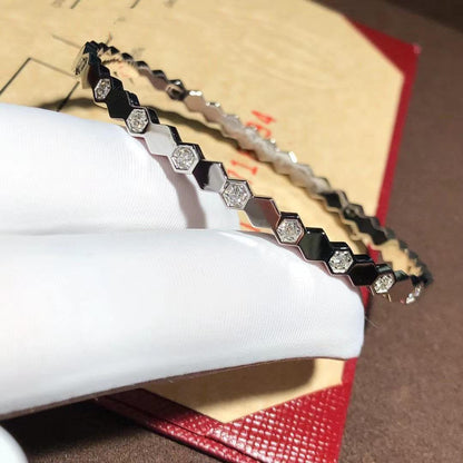 [Lumi Jewels]BEE LOVE SILVER DIAMOND BRACELET