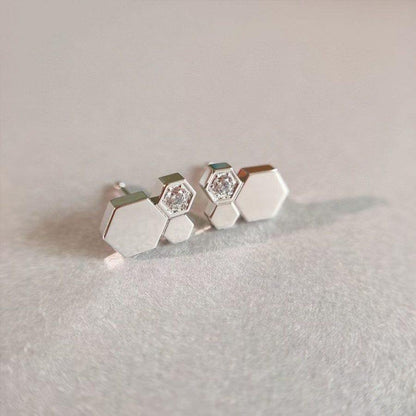 [Lumi Jewels]BEE LOVE SILVER DIAMOND EARRINGS