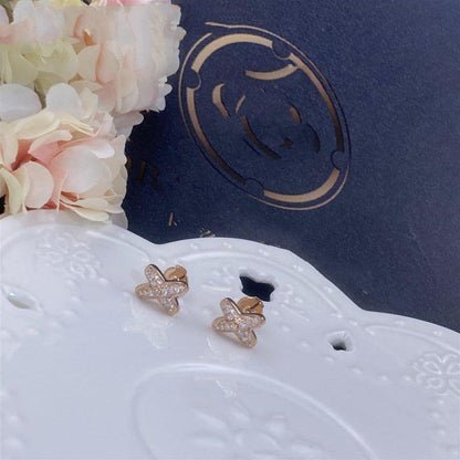 [Lumi Jewels]JEUX DE PINK GOLD DIAMOND EARRINGS