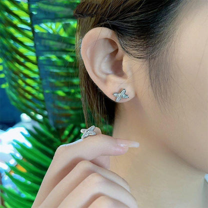 [Lumi Jewels]JEUX DE SILVER DIAMOND EARRINGS