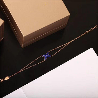 [Lumi Jewels]Hollow Design Four-Leaf Clover Flower Shape Ring