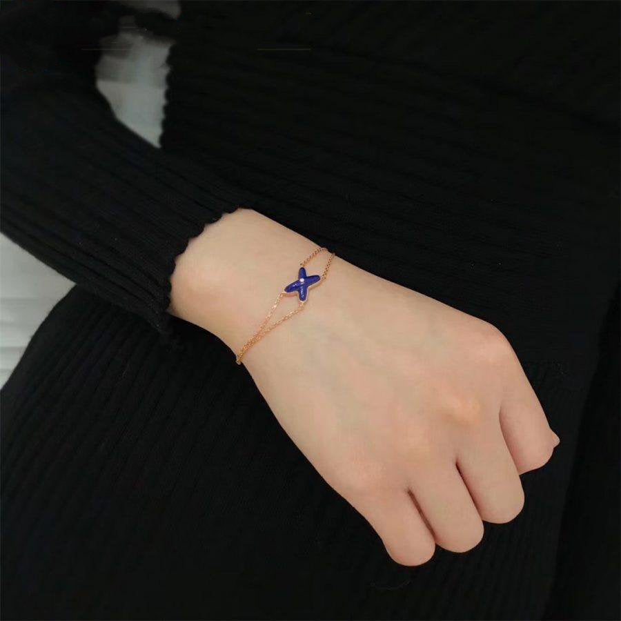 [Lumi Jewels]Hollow Design Four-Leaf Clover Flower Shape Ring