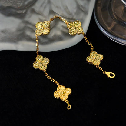 [Lumi Jewels]CLOVER 5 MOTIFS BRONZING BRACELET