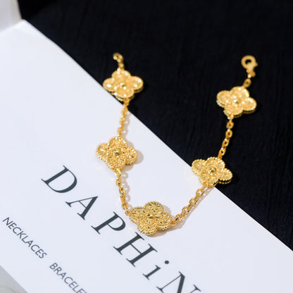 [Lumi Jewels]CLOVER 5 MOTIFS BRONZING BRACELET
