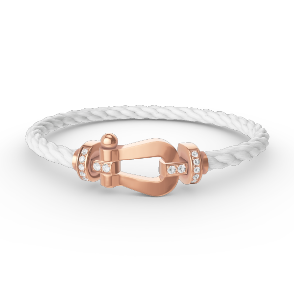 [Lumi Jewels]FORCE LARGE HORSESHOE HALF DIAMOND BRACELET ROSE GOLD