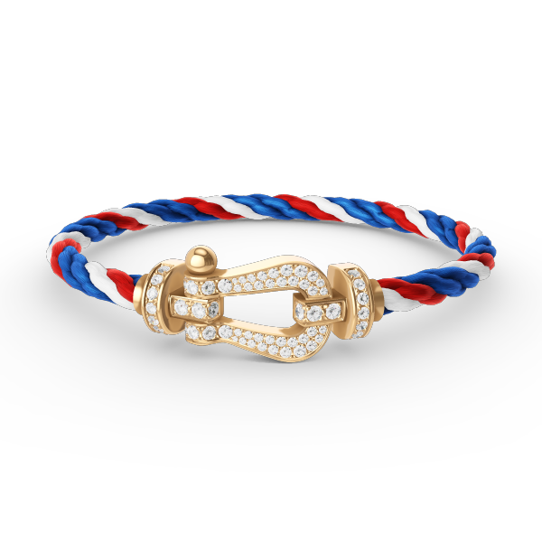 [Lumi Jewels]FORCE LARGE HORSESHOE FULL DIAMOND BRACELET GOLD