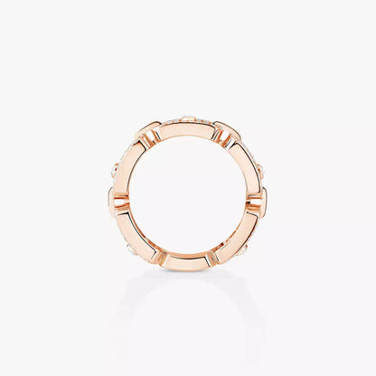 [Lumi Jewels]Move Link Pave_-Set Diamond Ring in Gold