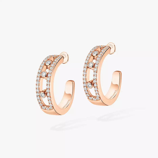 [Lumi Jewels]Diamond Pave_ Hoop Earrings Move