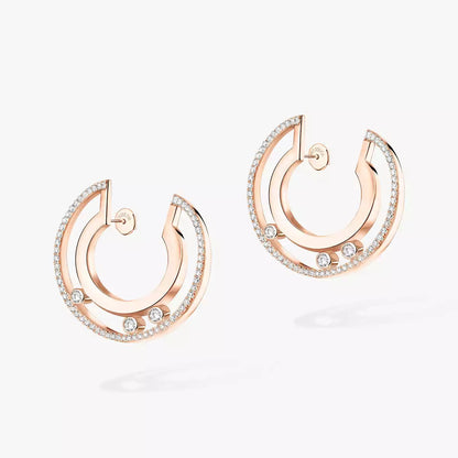 [Lumi Jewels] Move Romane Small Diamond Hoop Earrings