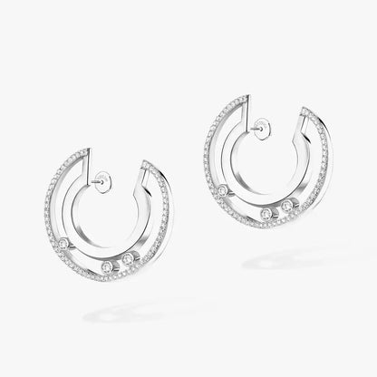 [Lumi Jewels] Move Romane Small Diamond Hoop Earrings