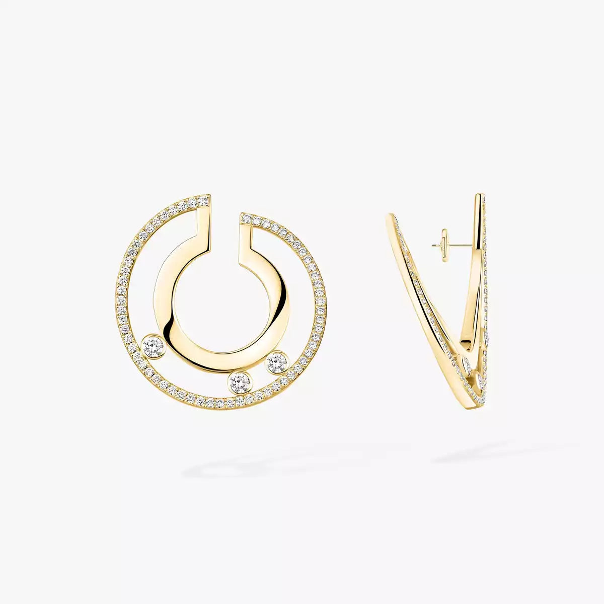 [Lumi Jewels] Move Romane Small Diamond Hoop Earrings