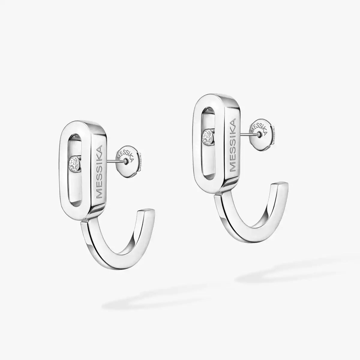 [Lumi Jewels]Diamond Mini Hoop Earrings Move Classique