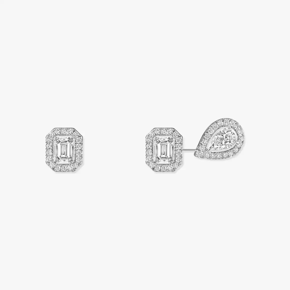 [Lumi Jewels]Diamond Earrings 0,10ct My Twin 1+2