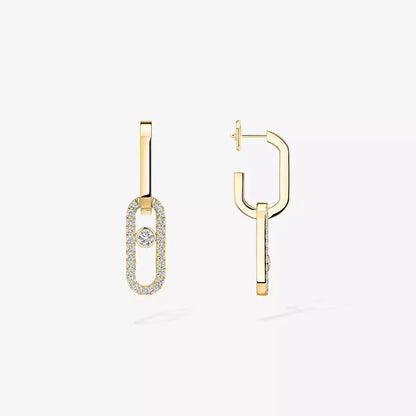 [Lumi Jewels]Move Link Diamond Earrings