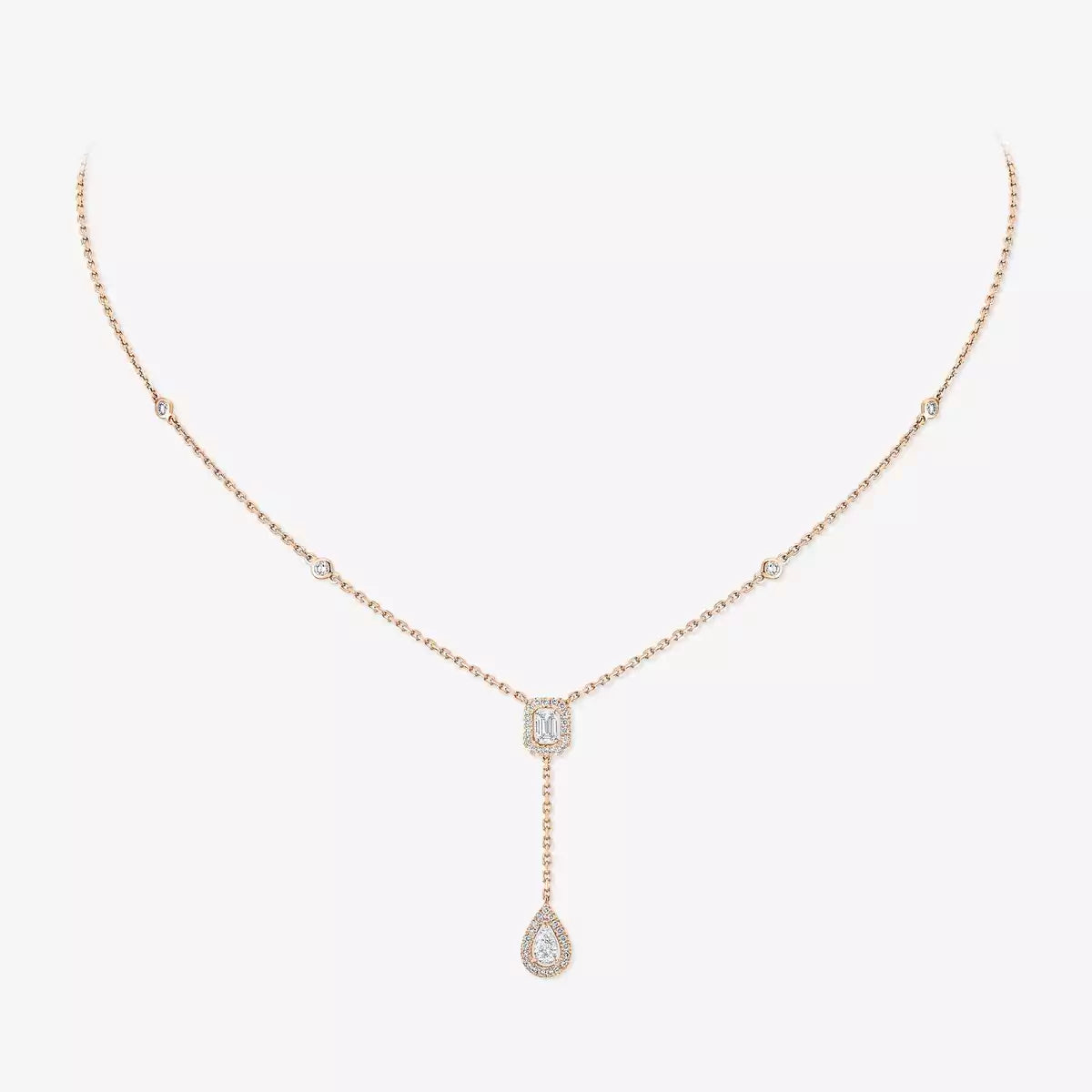 [Lumi Jewels]Gold Diamond Tie Necklace