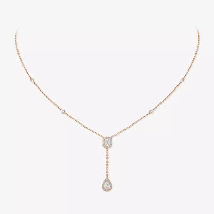 [Lumi Jewels]Gold Diamond Tie Necklace