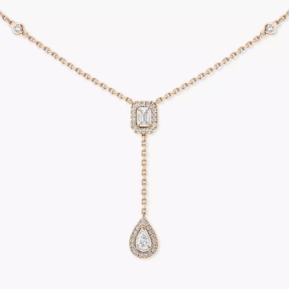 [Lumi Jewels]Gold Diamond Tie Necklace