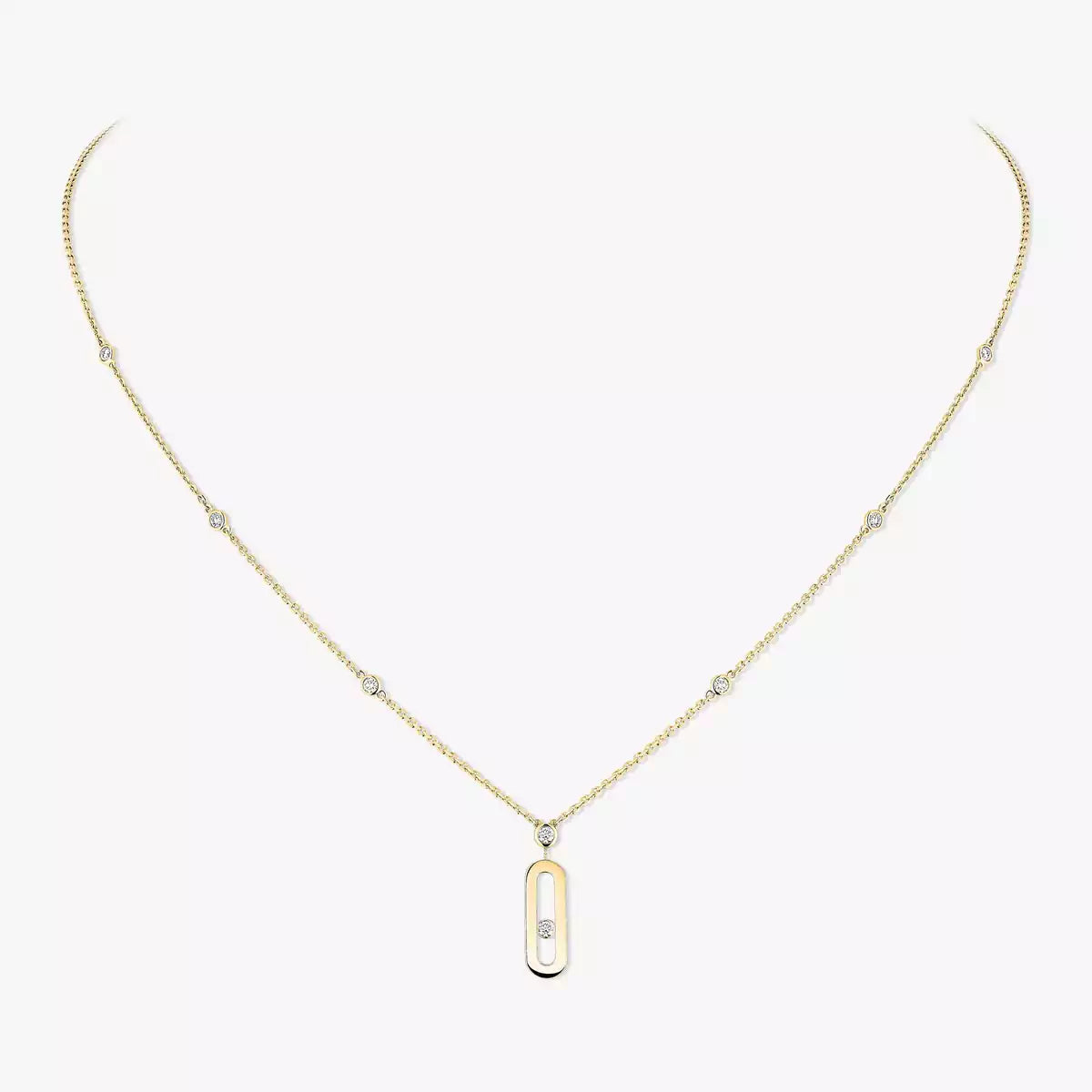 [Lumi Jewels] Move Uno Gold Diamond Long Necklace