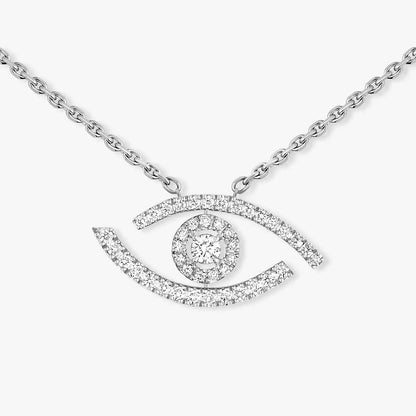 [Lumi Jewels]Pave_ Diamond Necklace Lucky Eye
