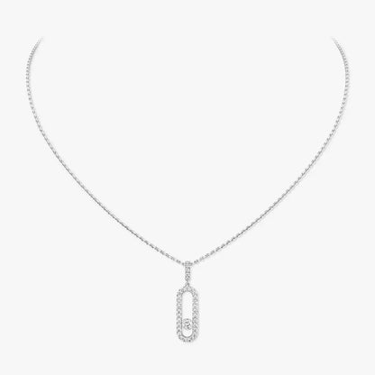 [Lumi Jewels]Move Uno Diamond Necklace in Rose Gold