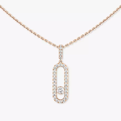 [Lumi Jewels]Move Uno Diamond Necklace in Rose Gold