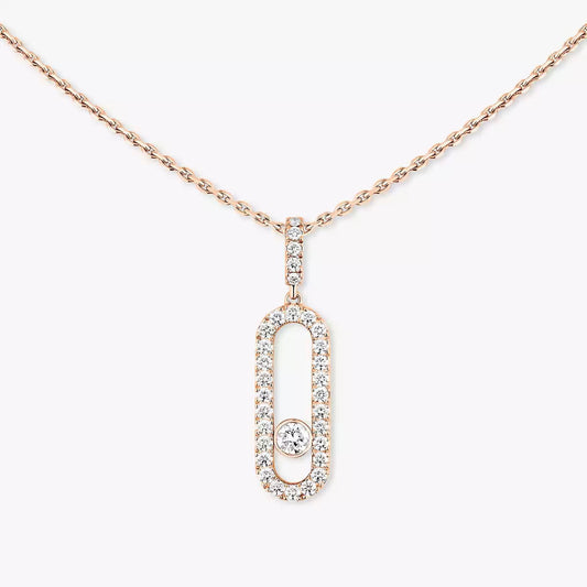 [Lumi Jewels]Move Uno Diamond Necklace in Rose Gold