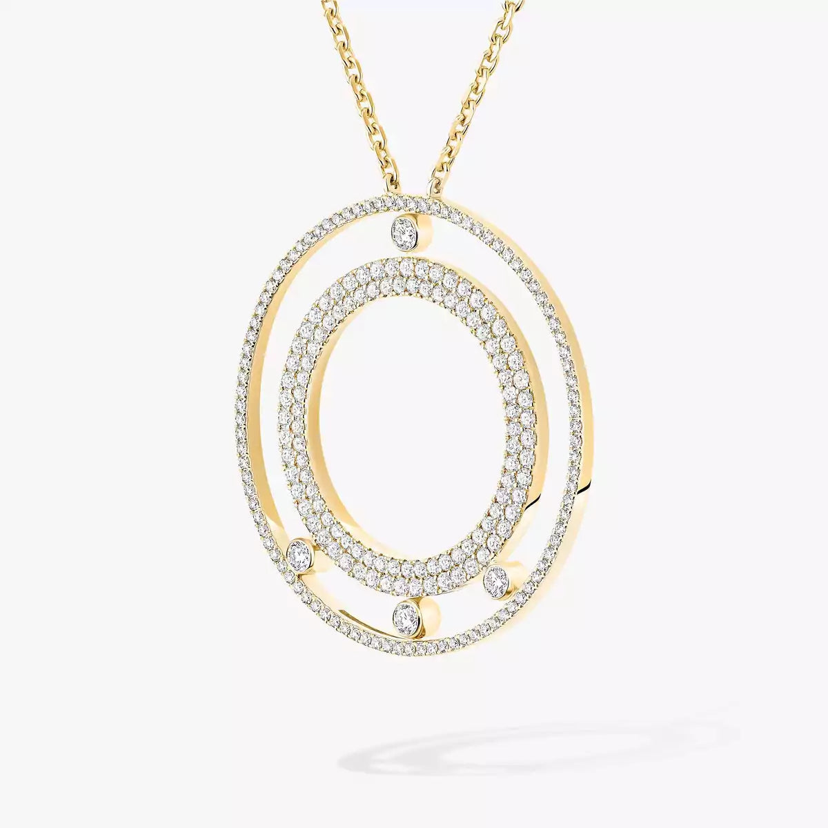 [Lumi Jewels]Move Romane Long Pave_-Set Diamond Necklace