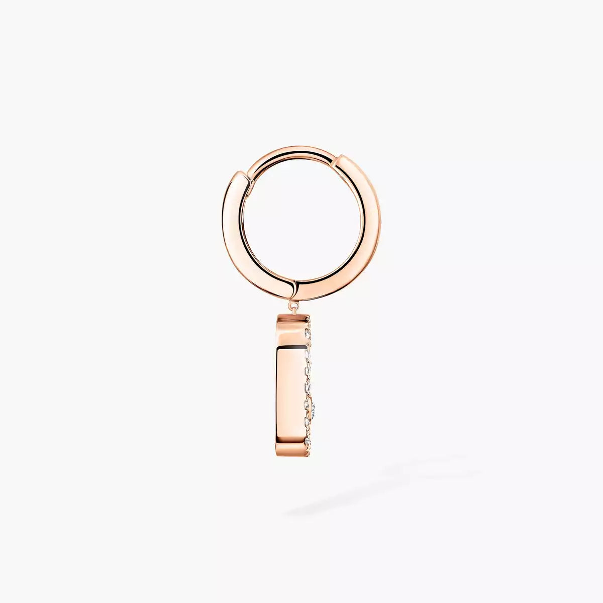 [Lumi Jewels]Move Uno Single Diamond Hoop Earring